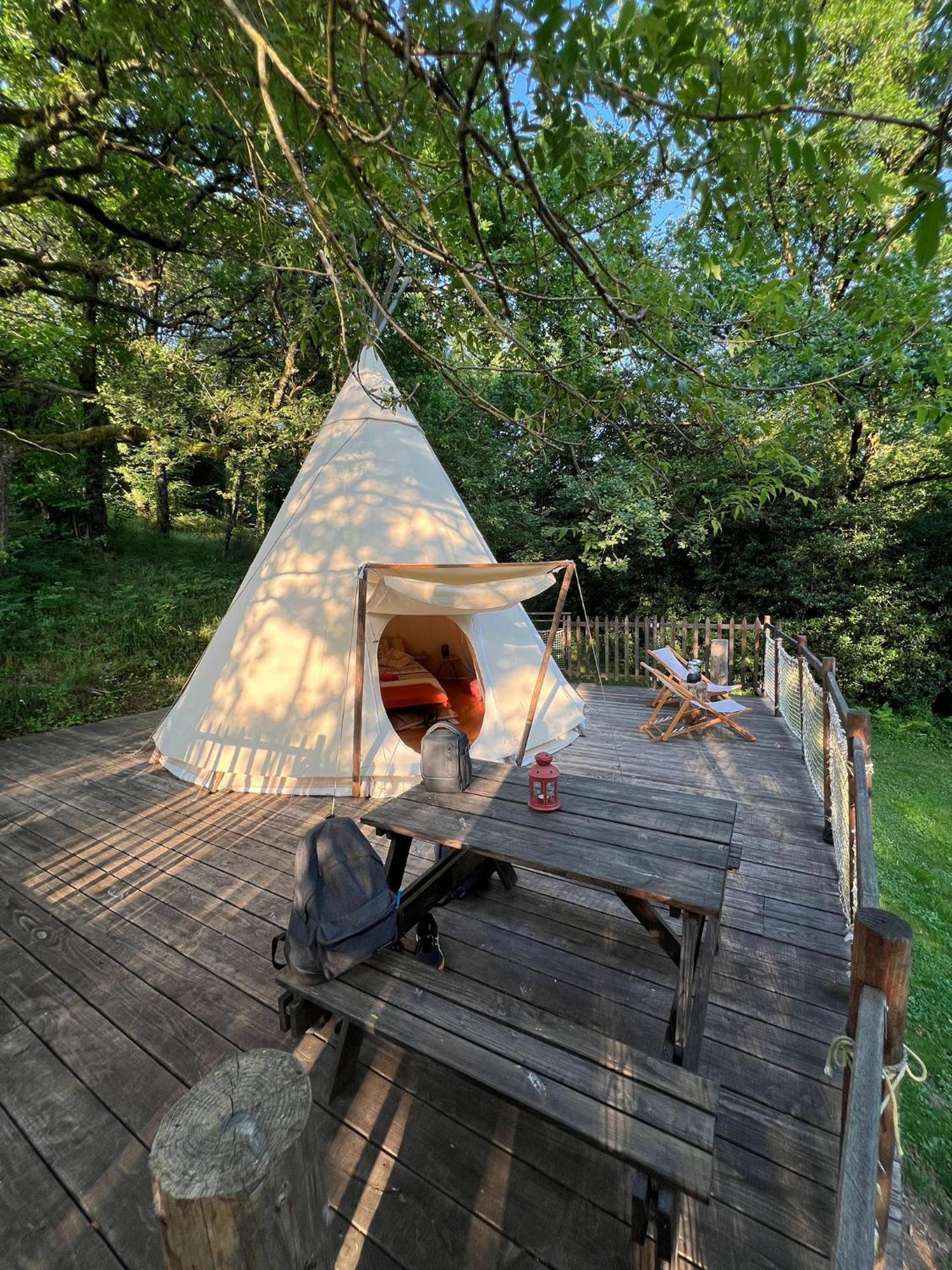 Le Tipi A Marie, Deconnectez- Vous !!! Cambounes Exterior foto